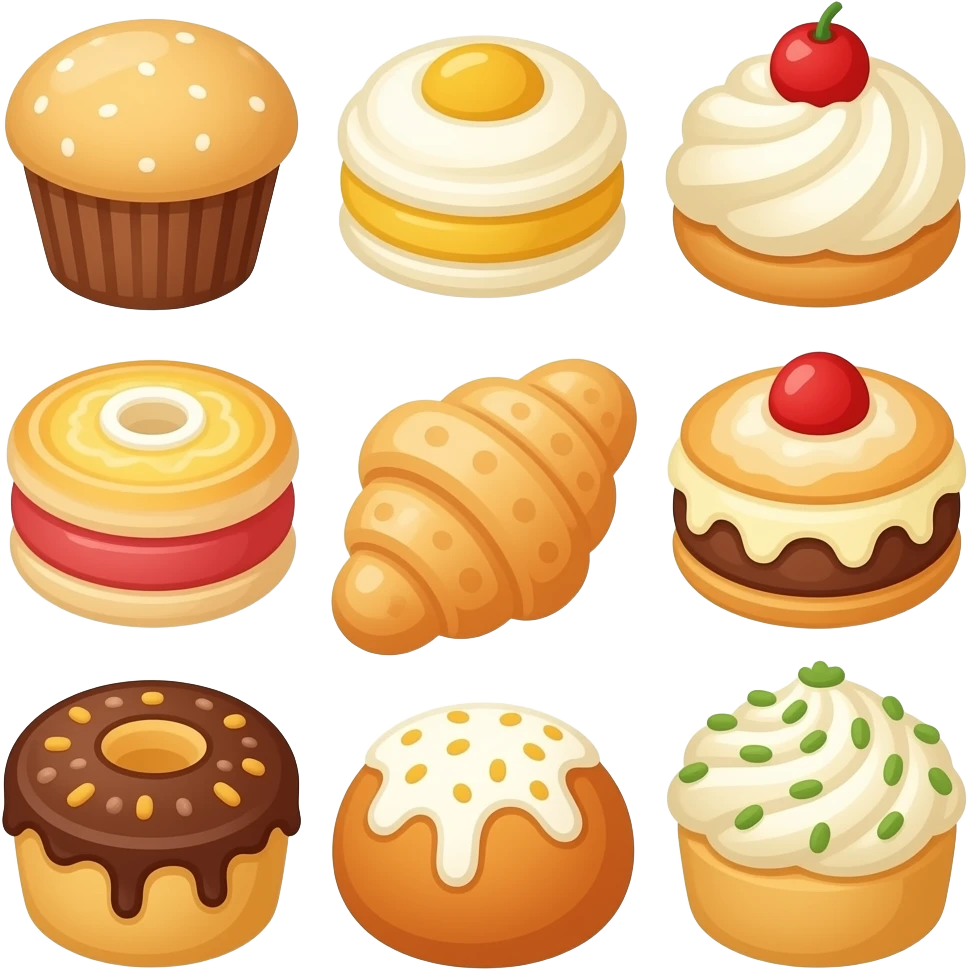 Pastries emoji