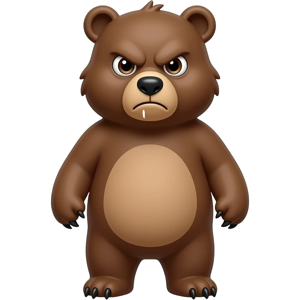 angry bear emoji
