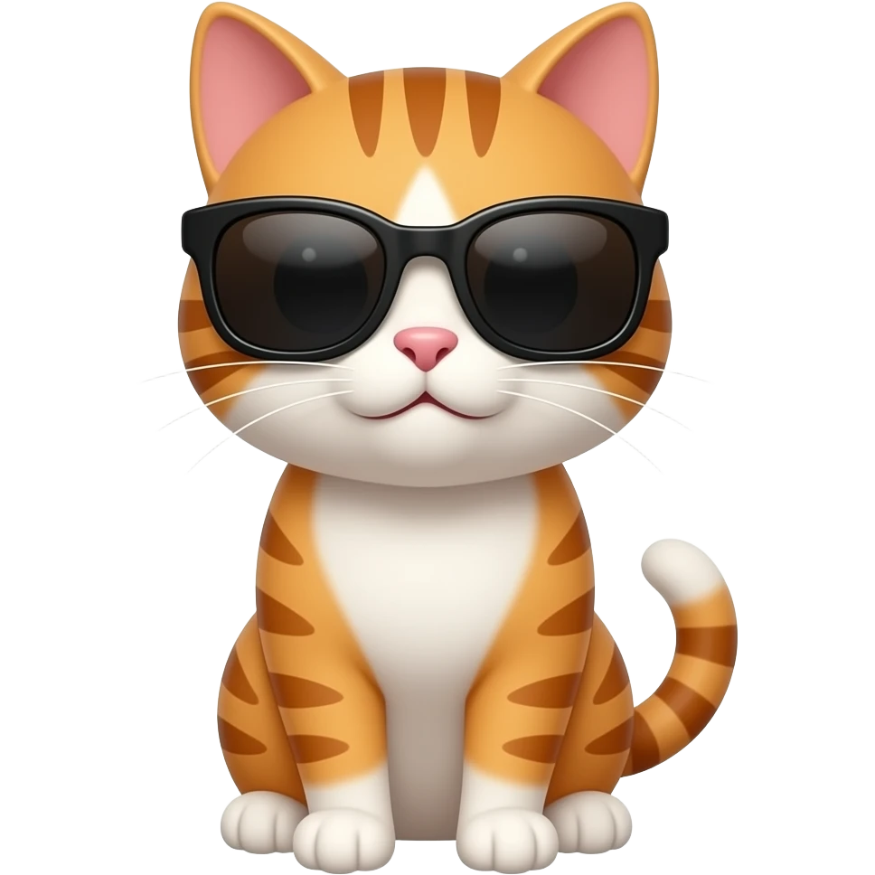 Cat wearing sunglasses emoji