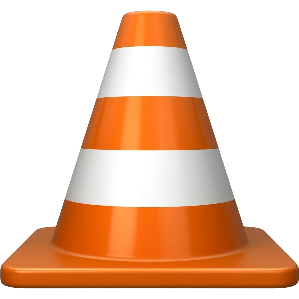 Traffic cone emoji