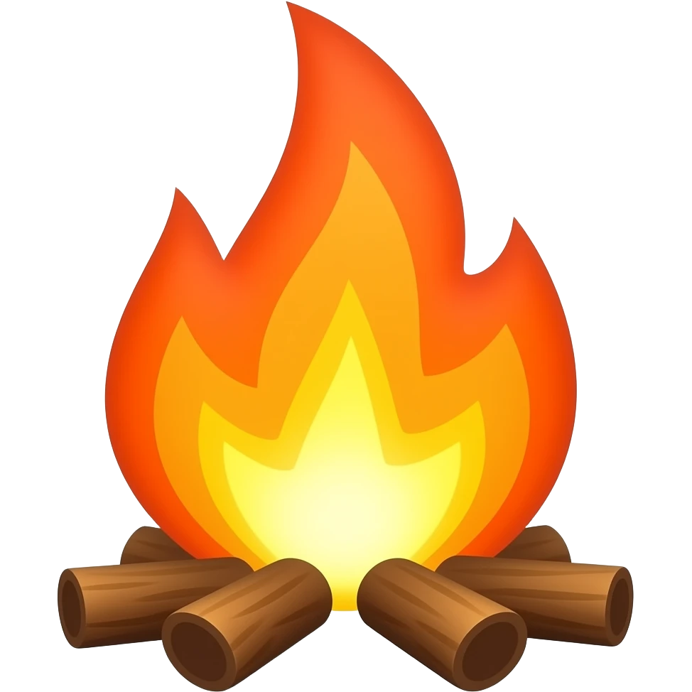 Cooking fire emoji