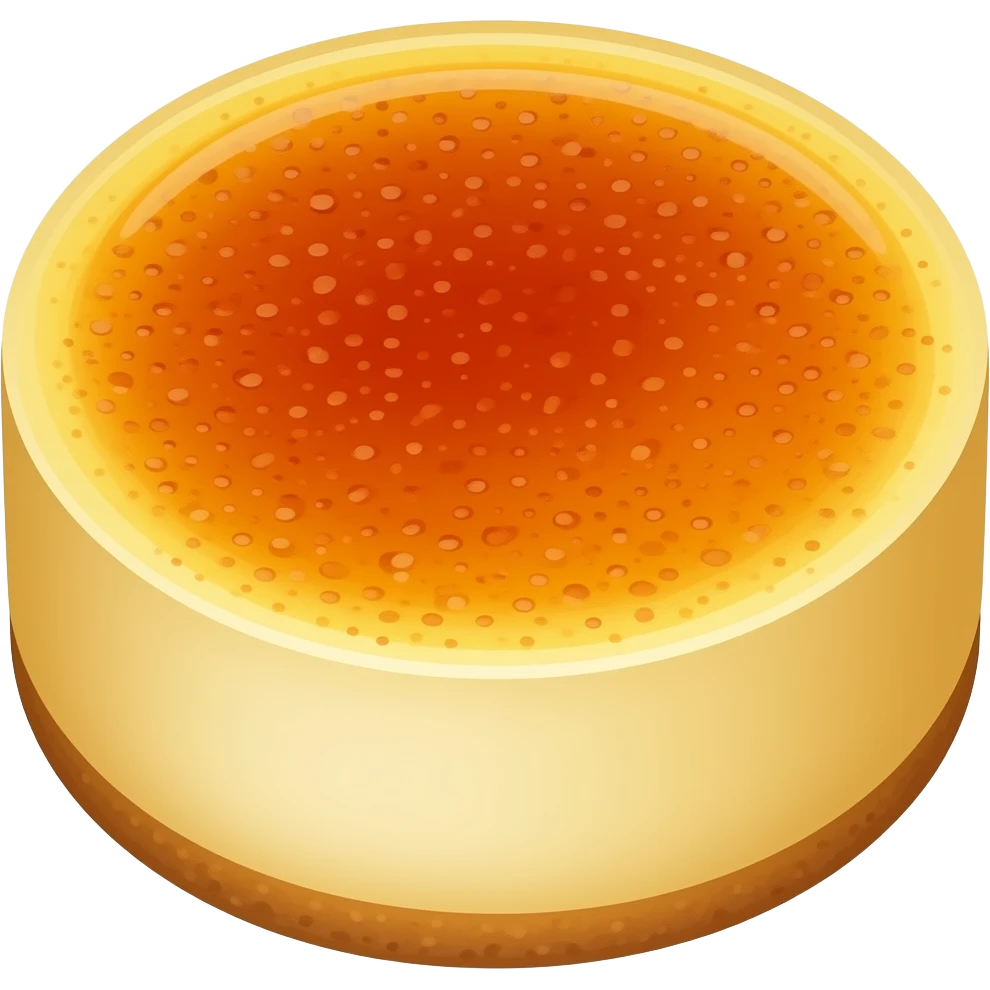 Creme brulee Cake emoji