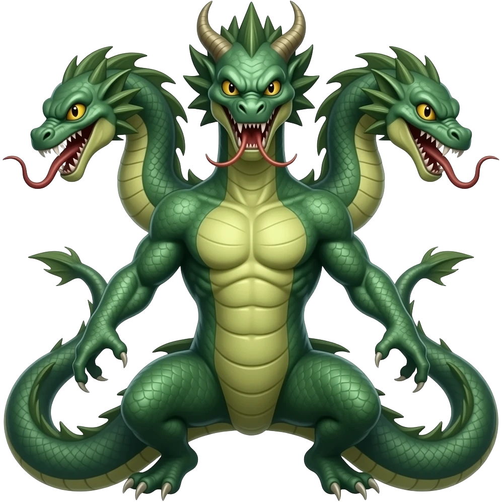 three headed hydra emoji