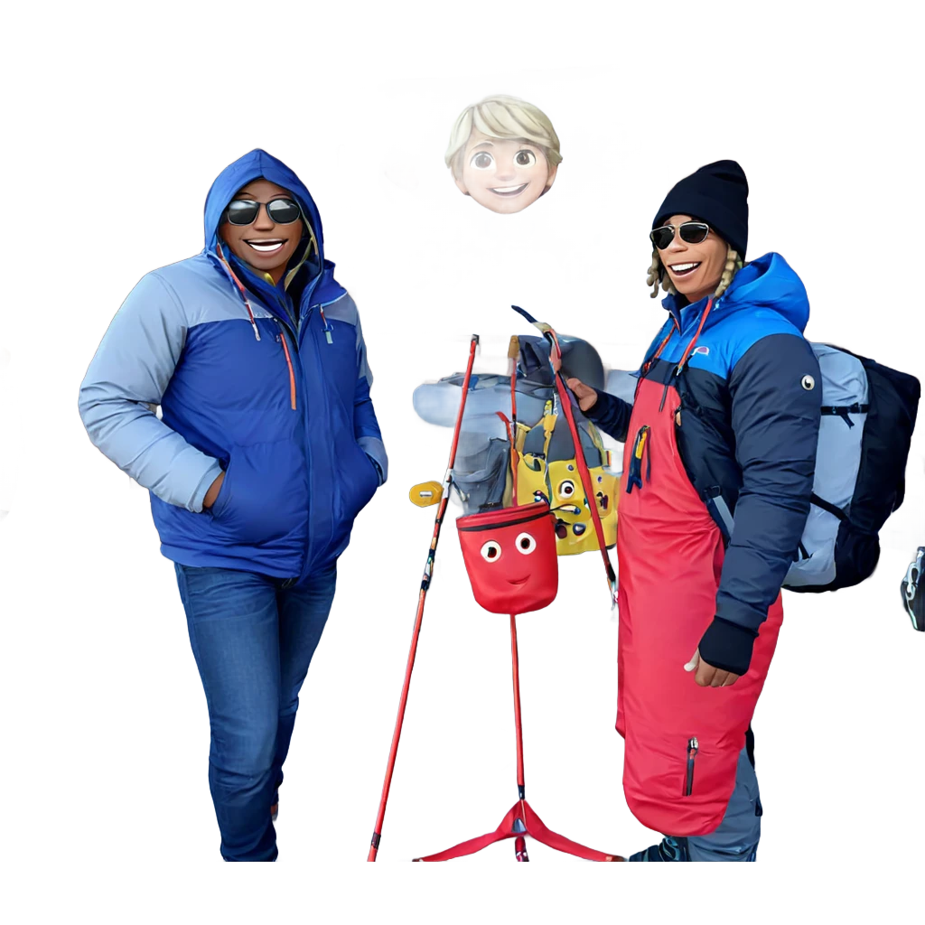 boys enjoying outdoor adventure emoji