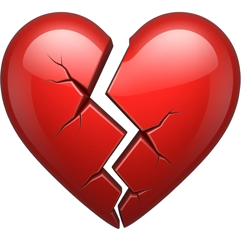 Broken relationship emoji
