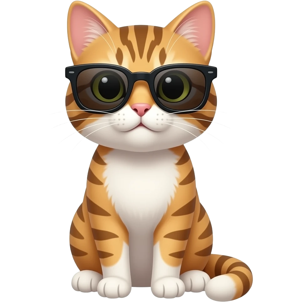Cat wearing sunglasses emoji