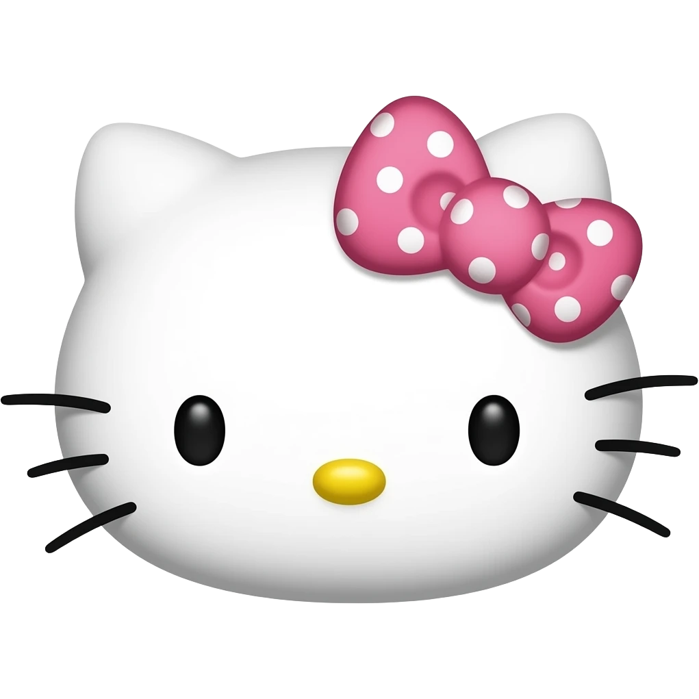 hello kitty face emoji