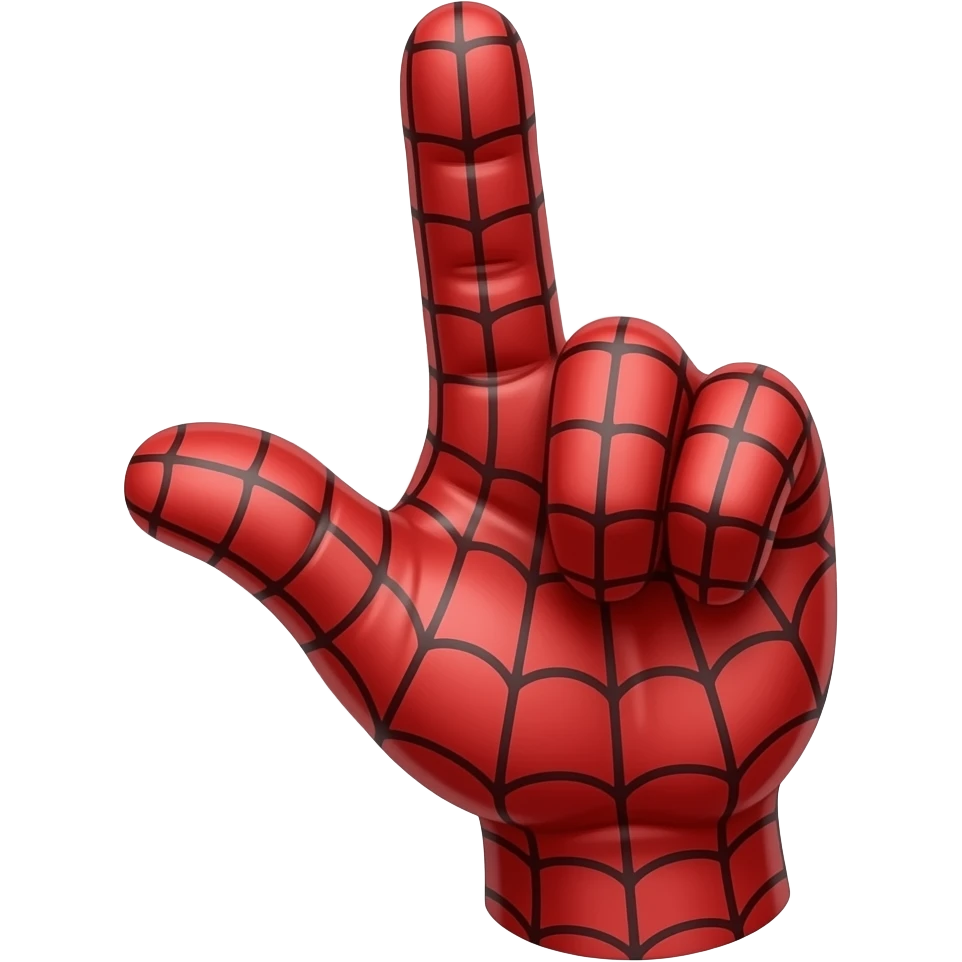 spider man hand sign emoji