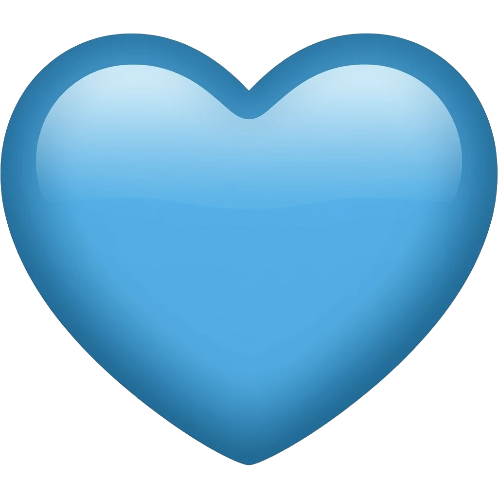 Blue heart emoji