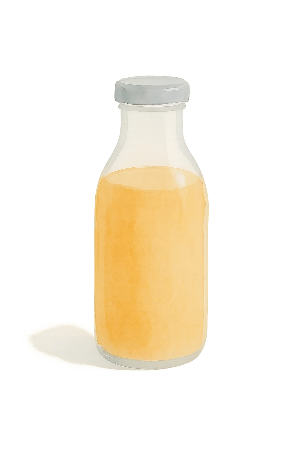 a bottle of orange juice emoji
