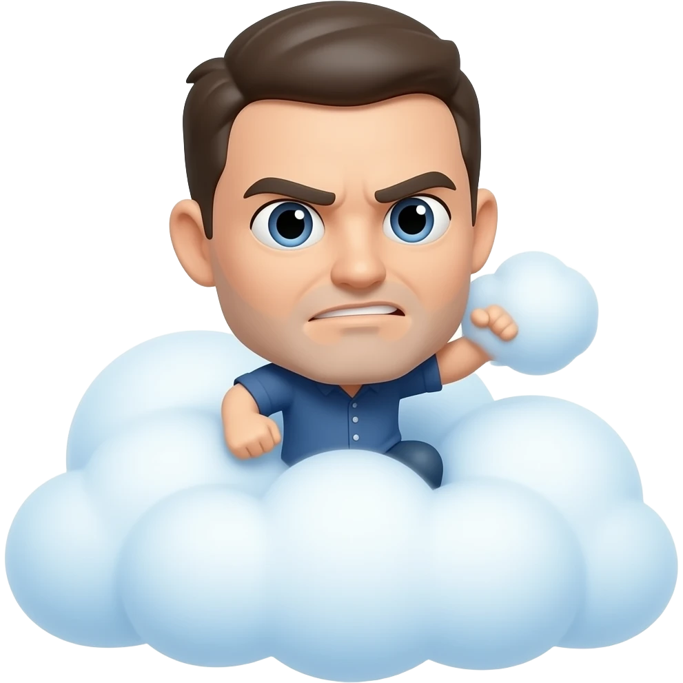 Fight clouds emoji