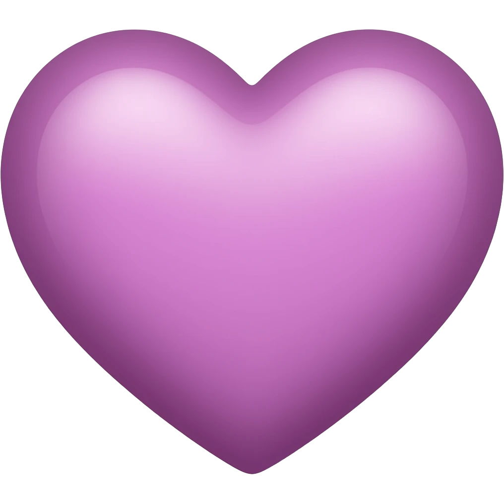 Mauve ombré heart emoji