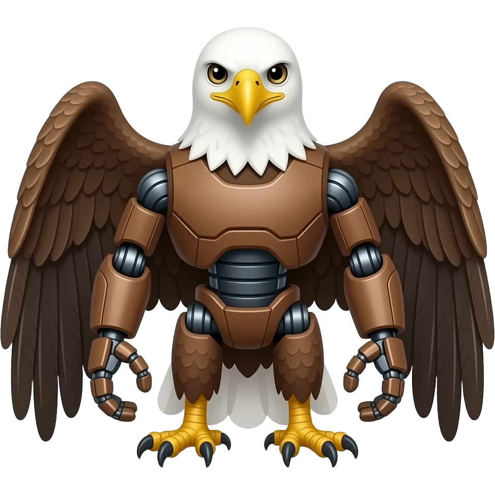 A robot eagle emoji