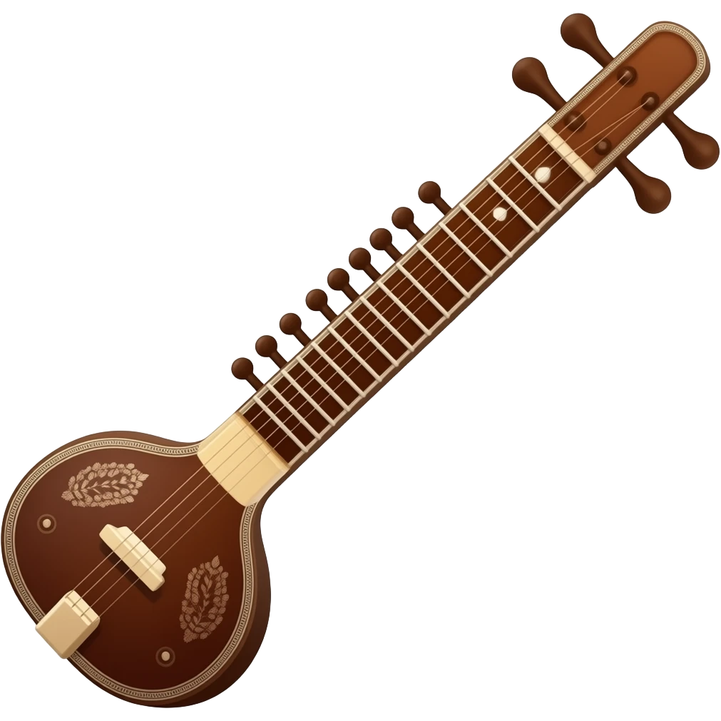 Veena instrument emoji