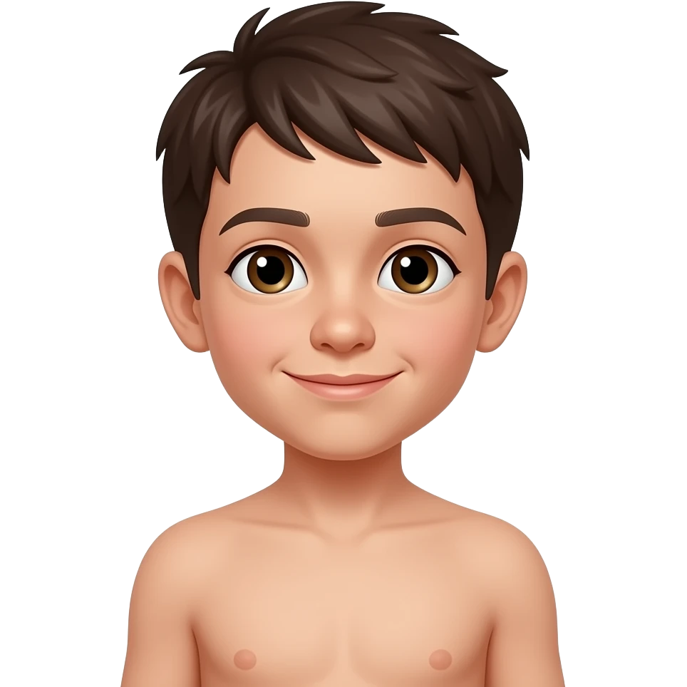 Boy child naked emoji