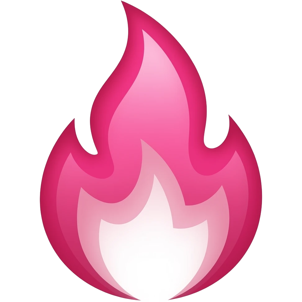 Feu rose emoji