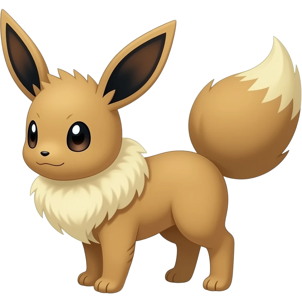 Trico-Silvally-Buneary-Jackalope-Eevee-fusion-hybrid-animal-creature with long ears emoji