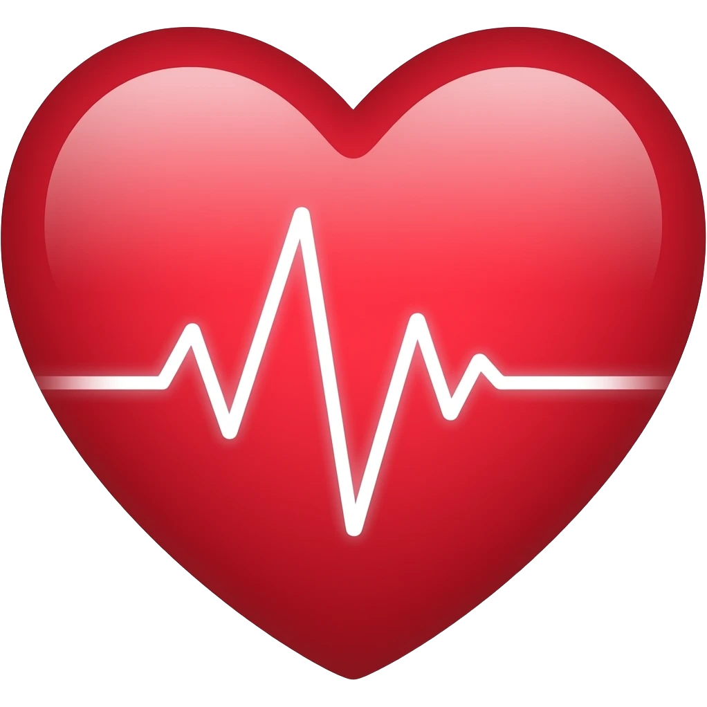 Corazión con línia de latido dentro emoji