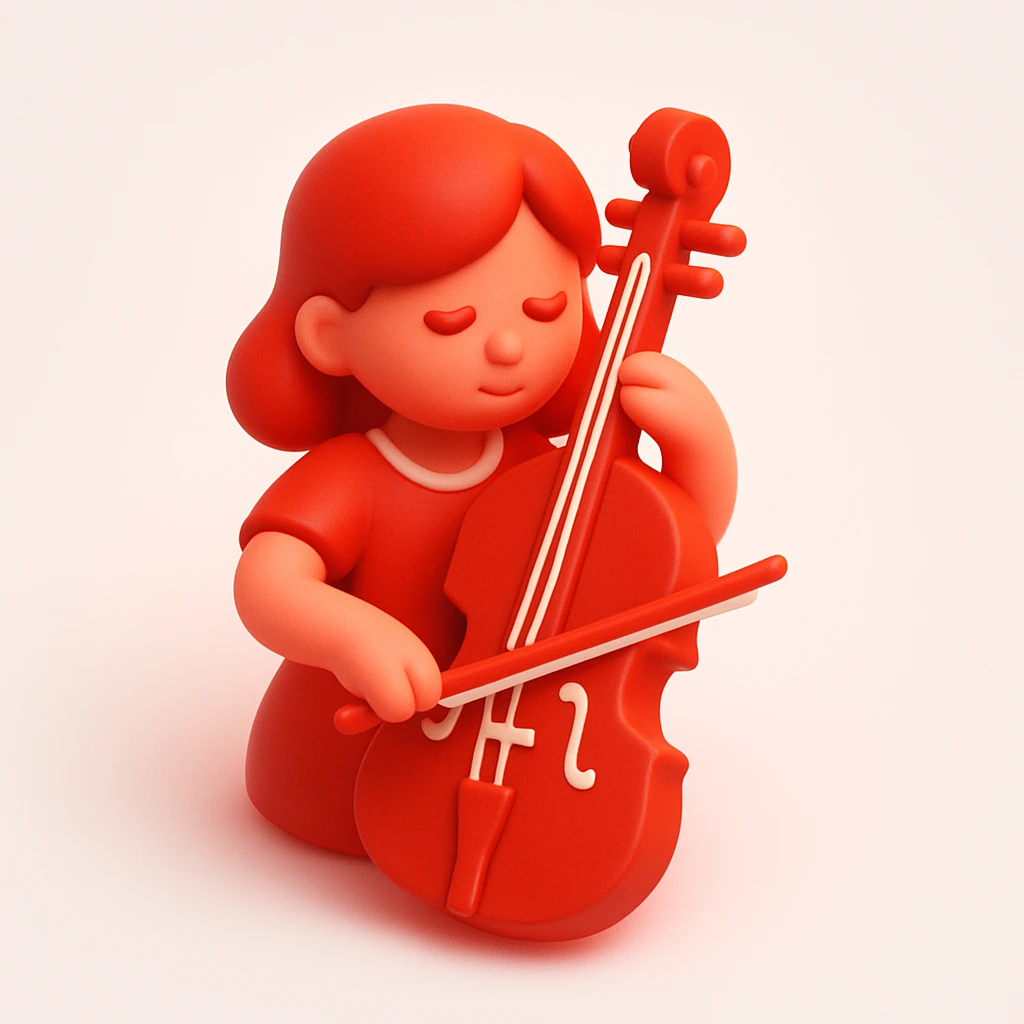 girl playing cello emoji