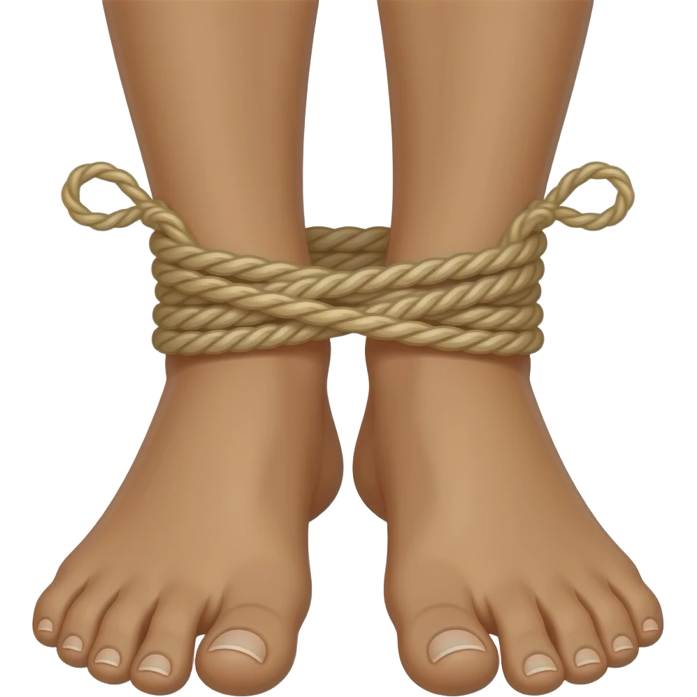 Feet latina tied emoji