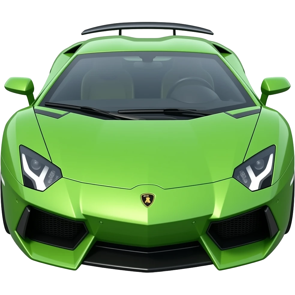 Green lamborghini emoji