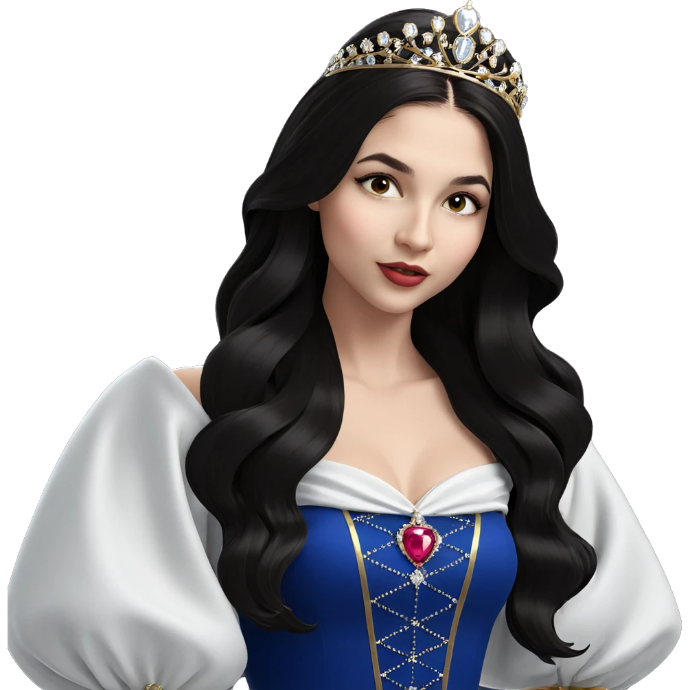 elegant girl with tiara emoji