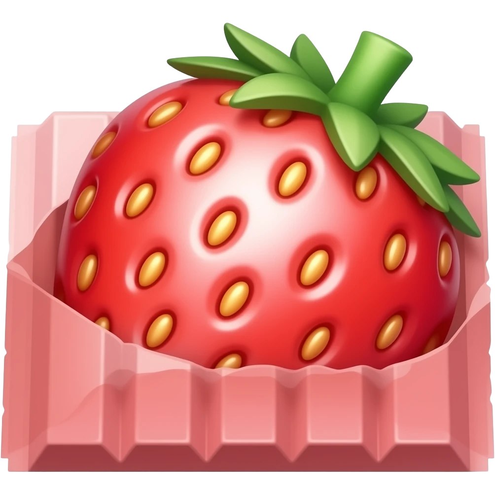 strawberry kitkat emoji