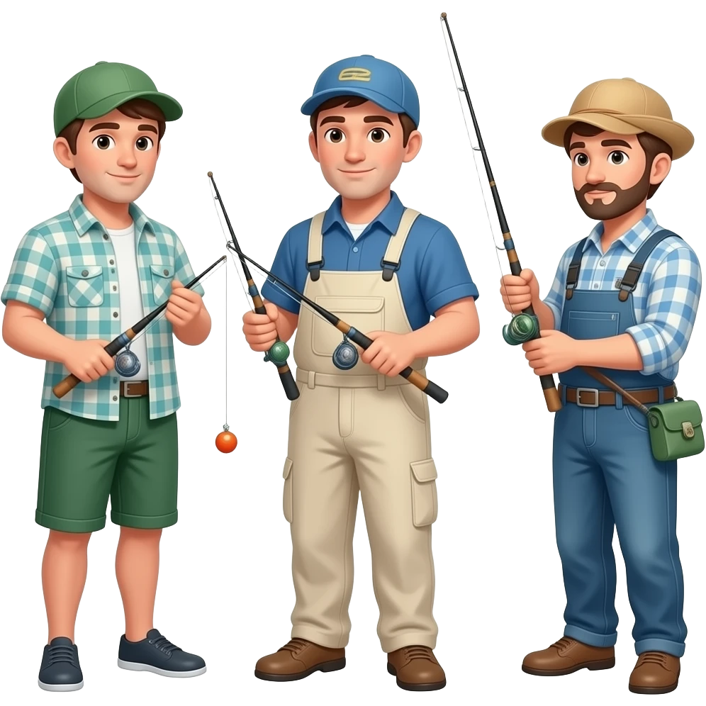 just a few fishermen которые рыбачат emoji