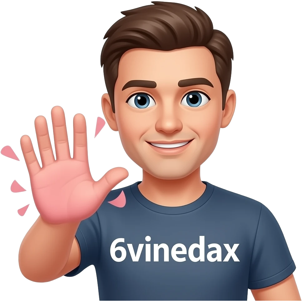 Create an emoji with peach pink a palm to slap him and GRAND TEXT on him: 6vinedax emoji