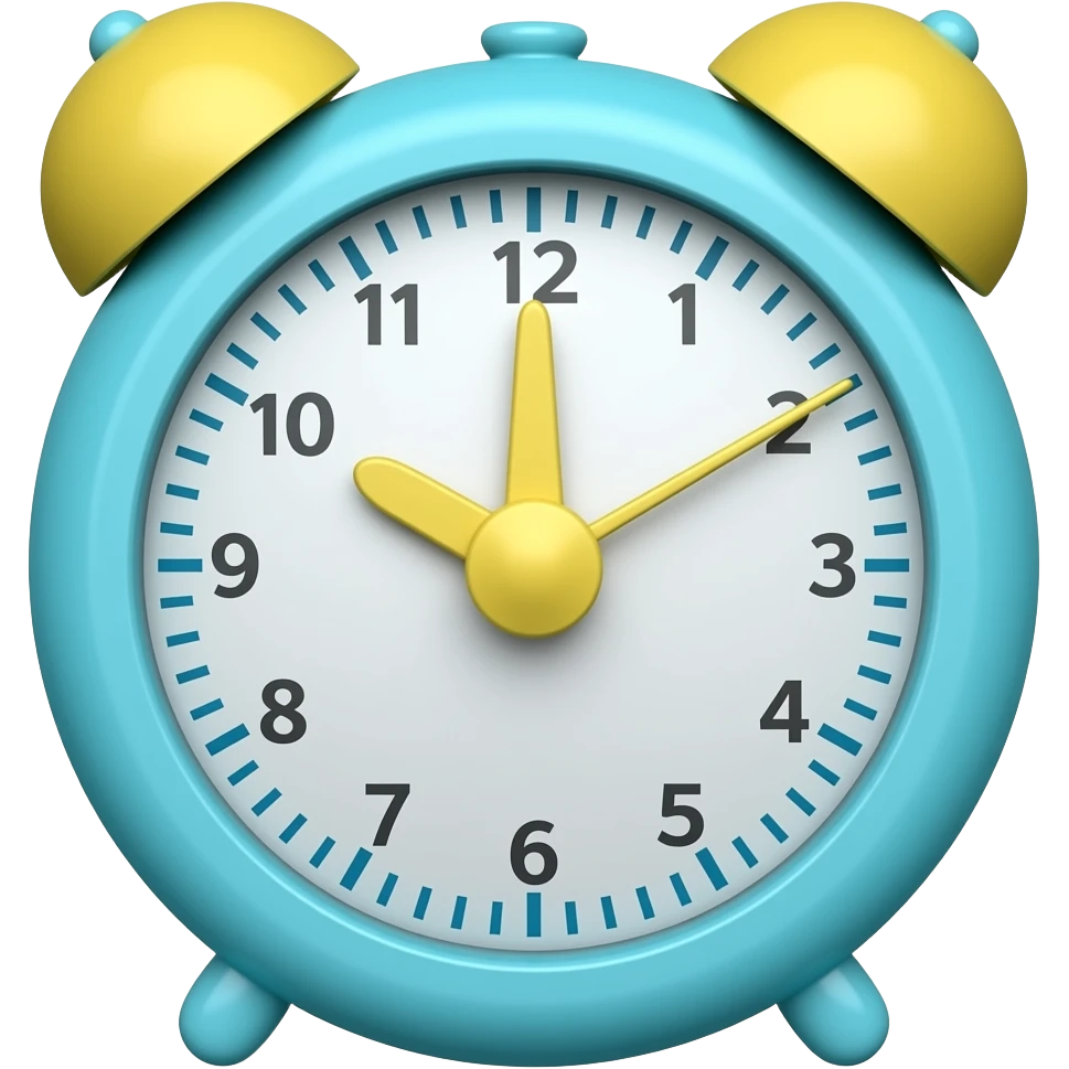 blue yellow Timer (for treatment) inspired by Barbie colour pallete emoji