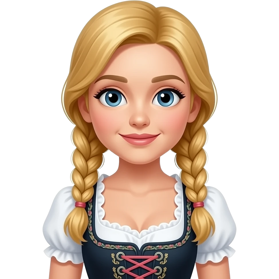 Mädel in Dirndl emoji
