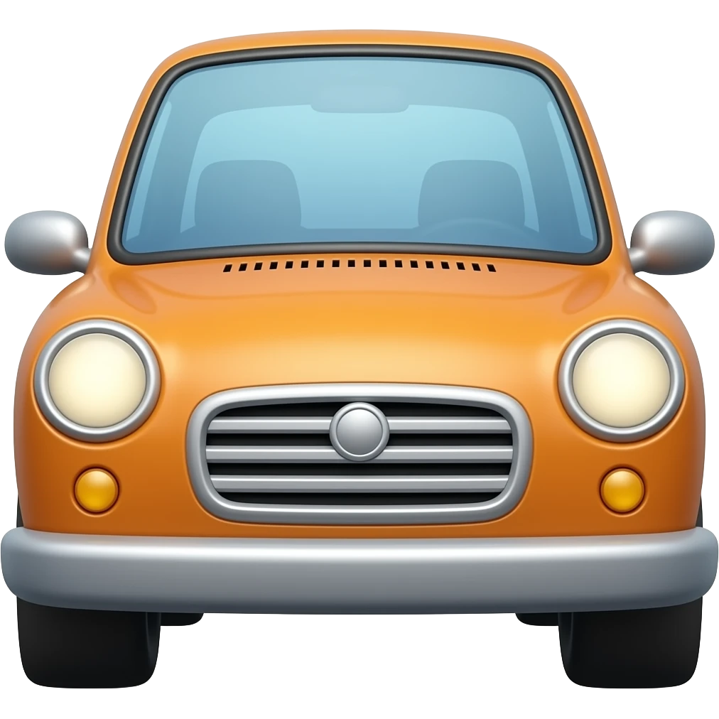 car with face emoji