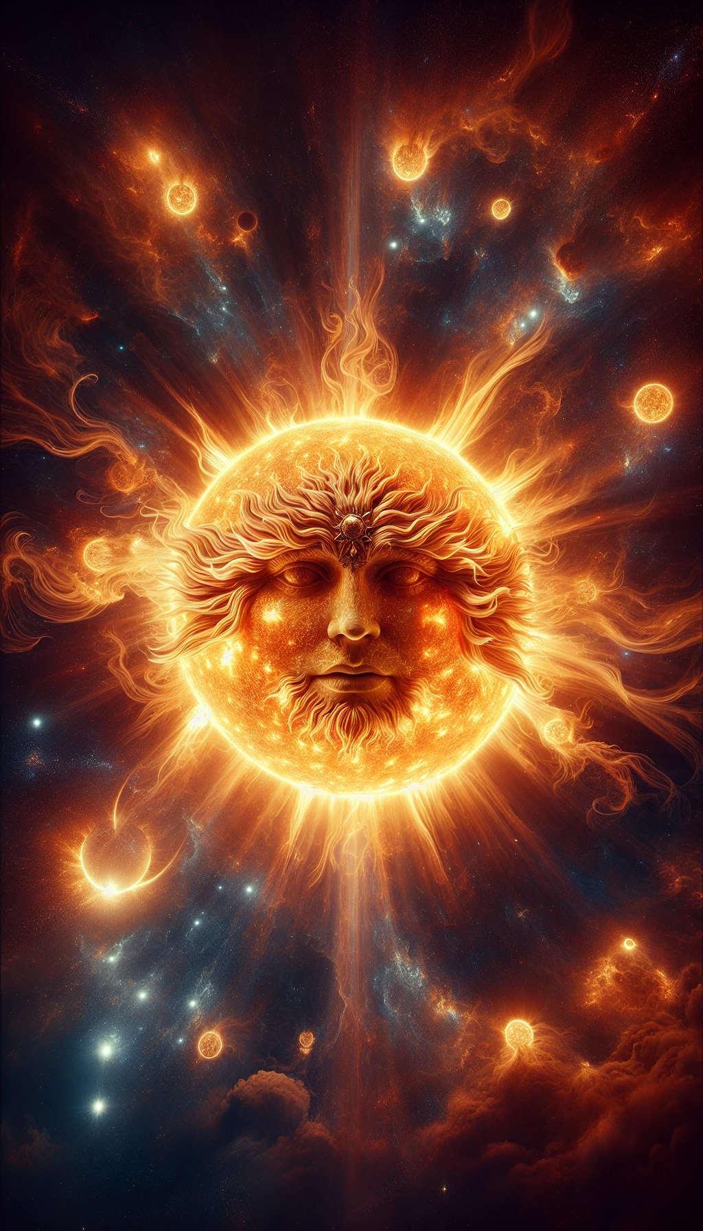 il sole è dio, iperrealistico 4k emoji