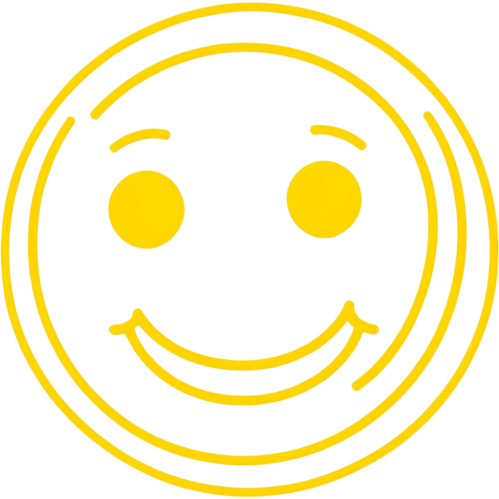 yellow circle emoji smiling with one eye squinting choking themself  emoji