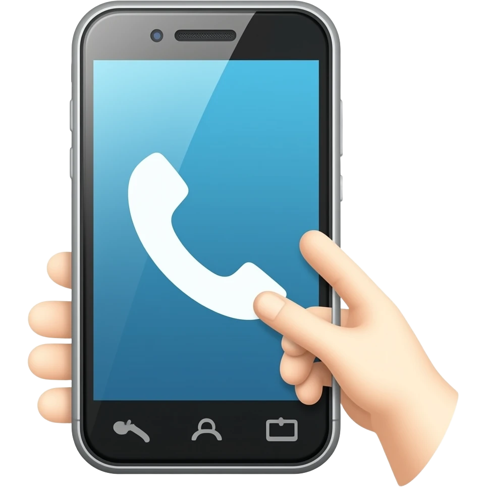 smartphone incoming call emoji