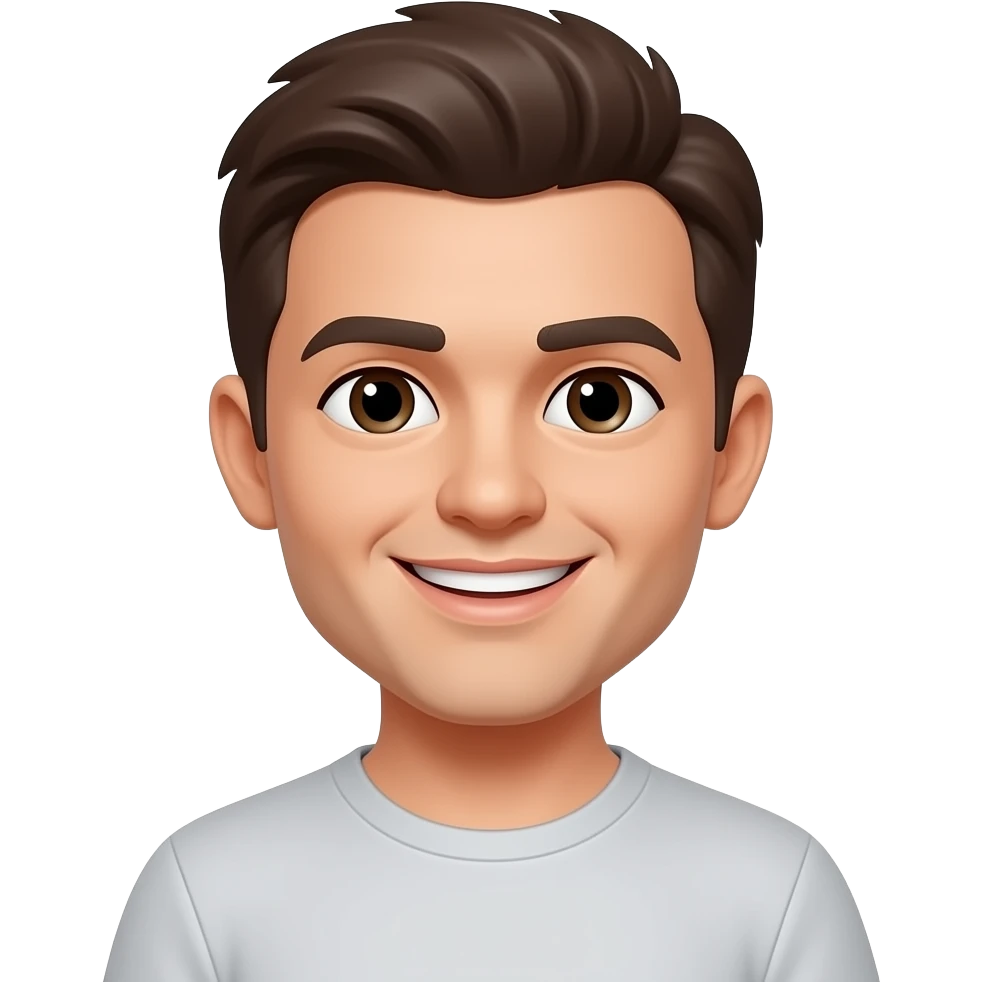 A half smile or smirk emoji