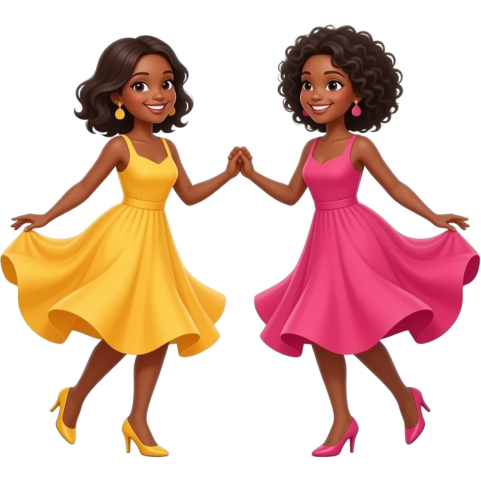 black women dancing emoji