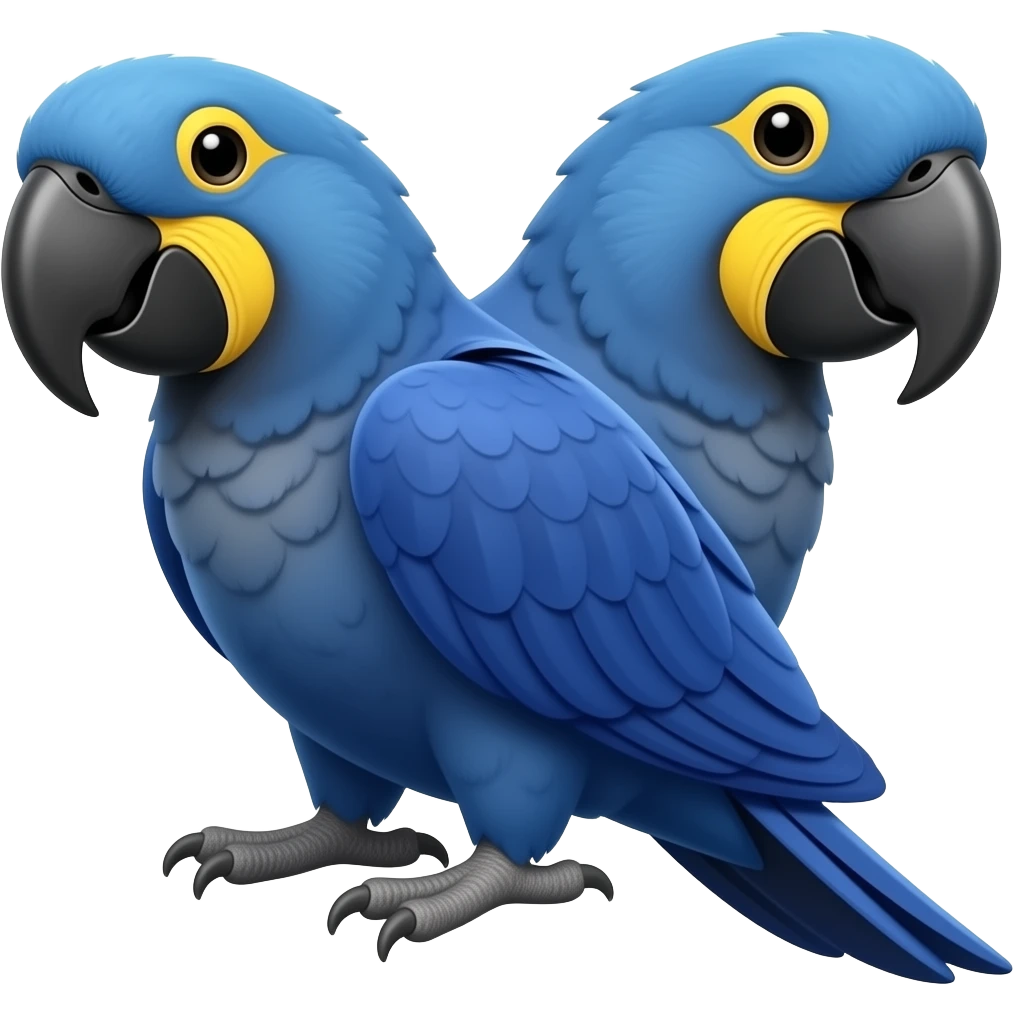 Faça uma arara azul escuro emoji