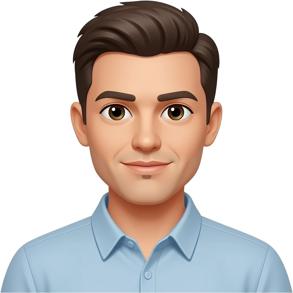 Clearly remove full facial hairs, except a thin goatee under chin emoji