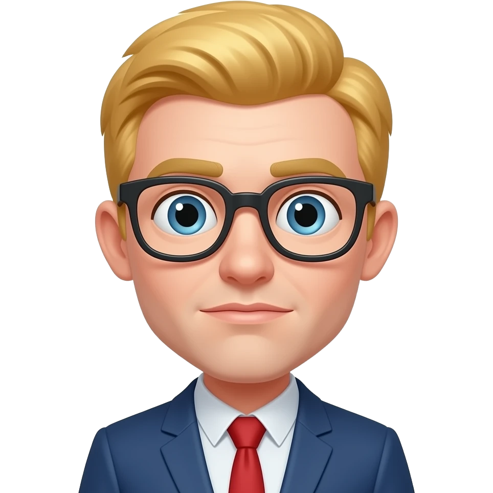 make an idiot with glasses and zits who is blonde emoji