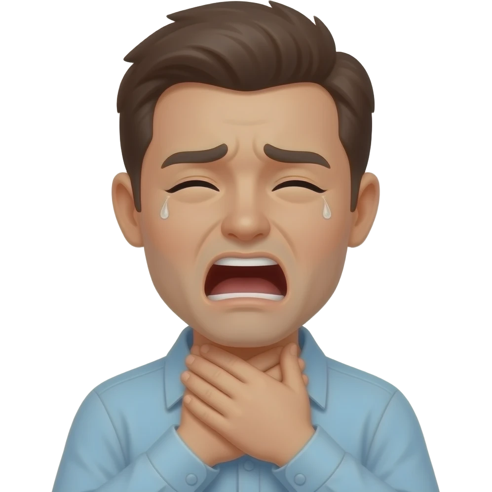 this emoji😩 choking itself out emoji