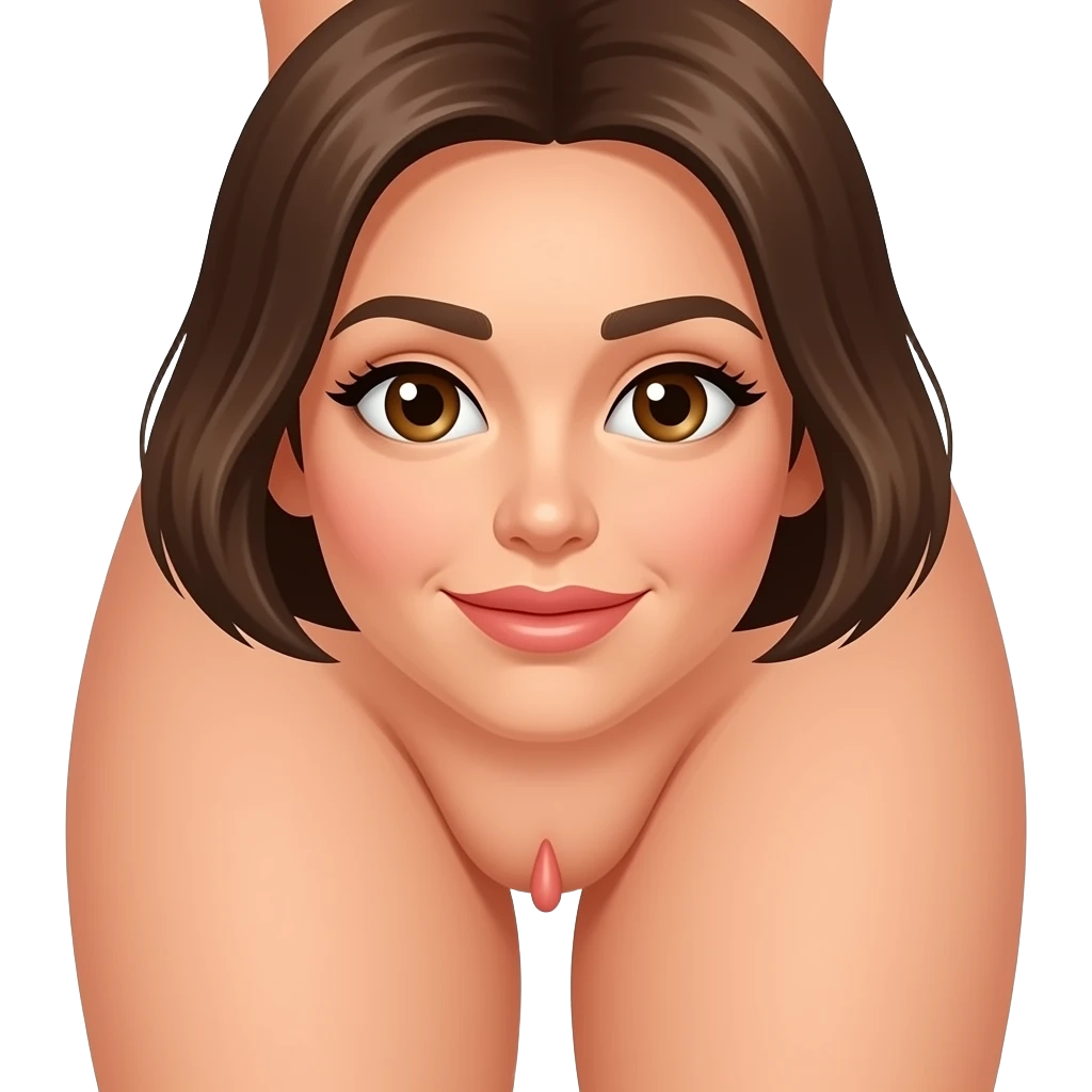 Woman showing his vagina pussy emoji
