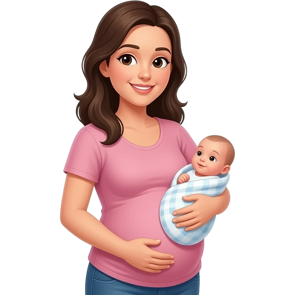 Mom pregnant baby To be born emoji