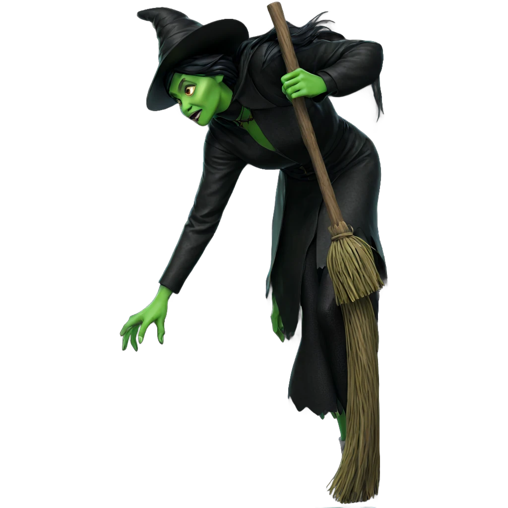 witch girl with green skin emoji