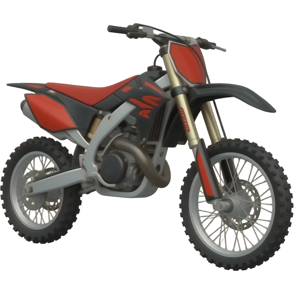 Make me a black with red stickers motocross emoji