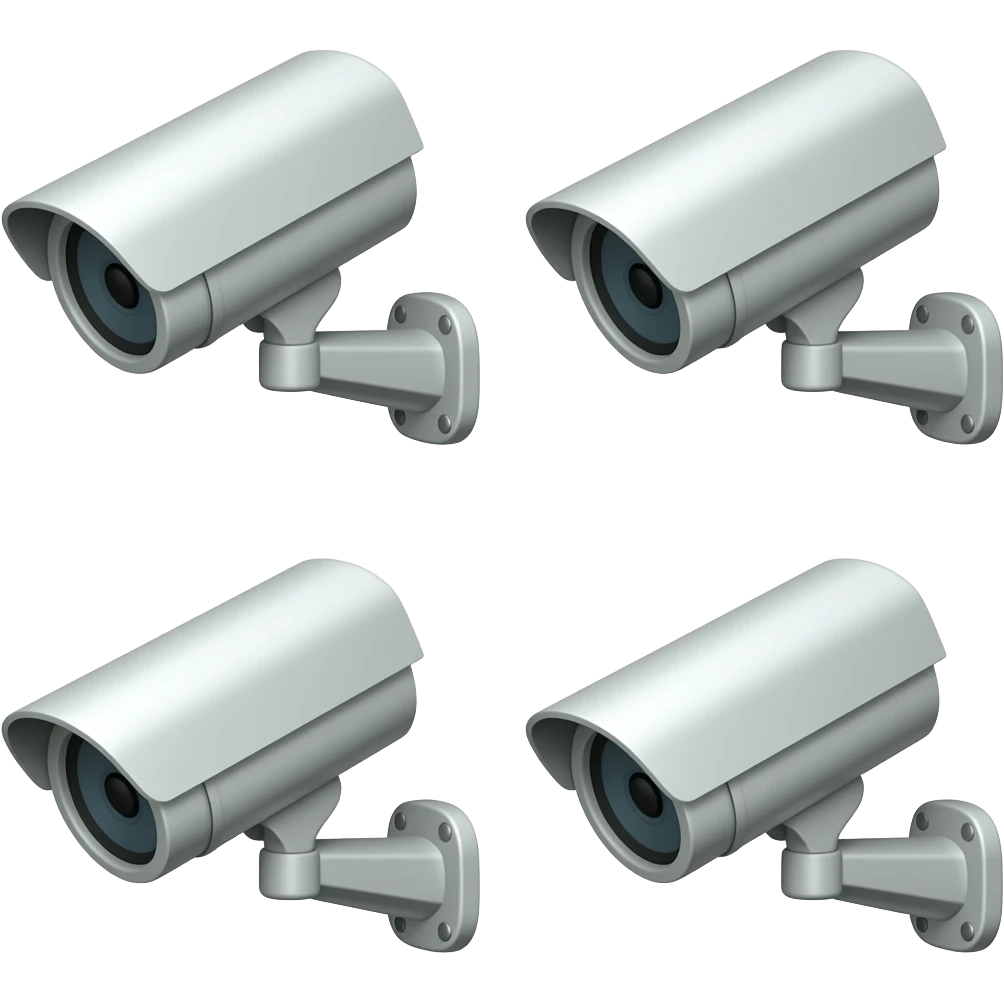 4 CCTV cameras in one emoji