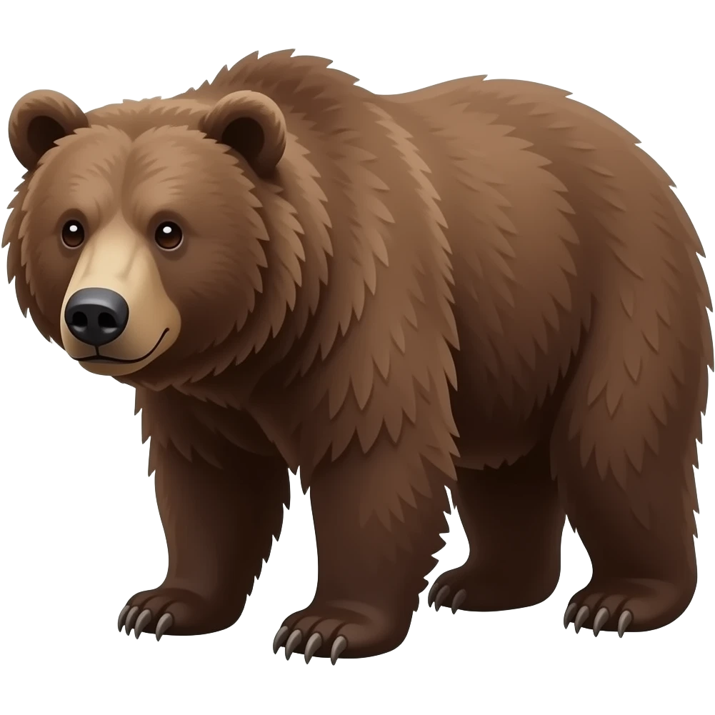 Rough Grizzly Bear emoji