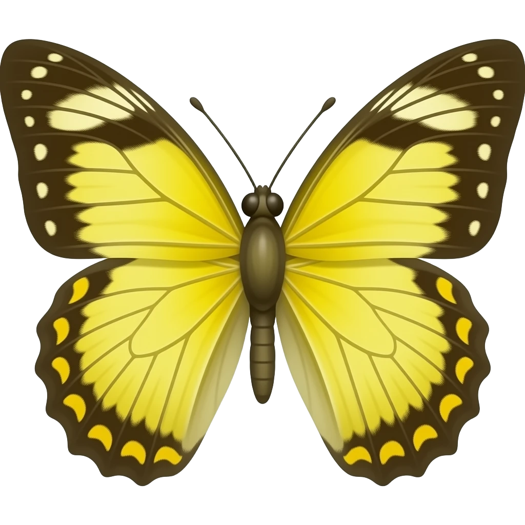 yellow butterfly emoji