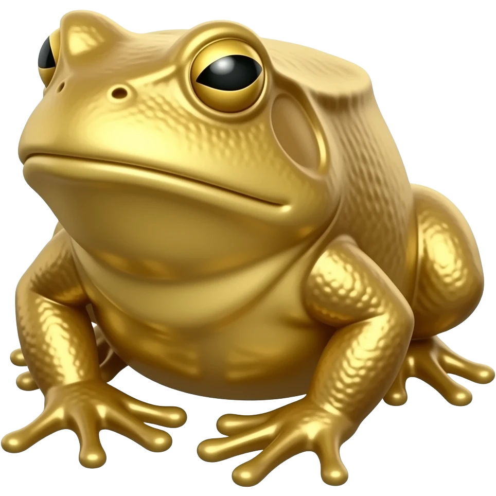 golden statue of toad emoji