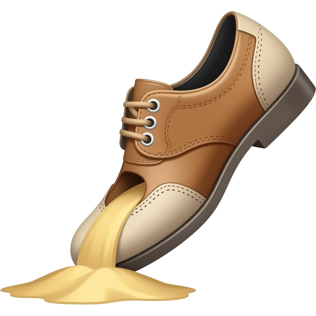 dumping sand out of a shoe emoji
